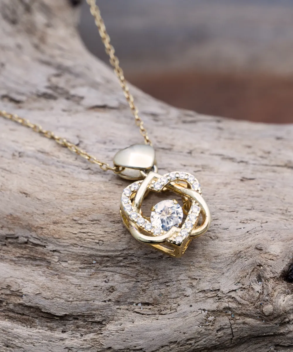 Academic Counselor Wife Heart Knot Gold Necklace No One Should Underestimate A Woman Who Is Also An Academic Counselor