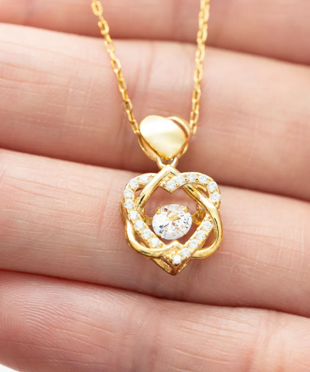 Academic Counselor Wife Heart Knot Gold Necklace No One Should Underestimate A Woman Who Is Also An Academic Counselor