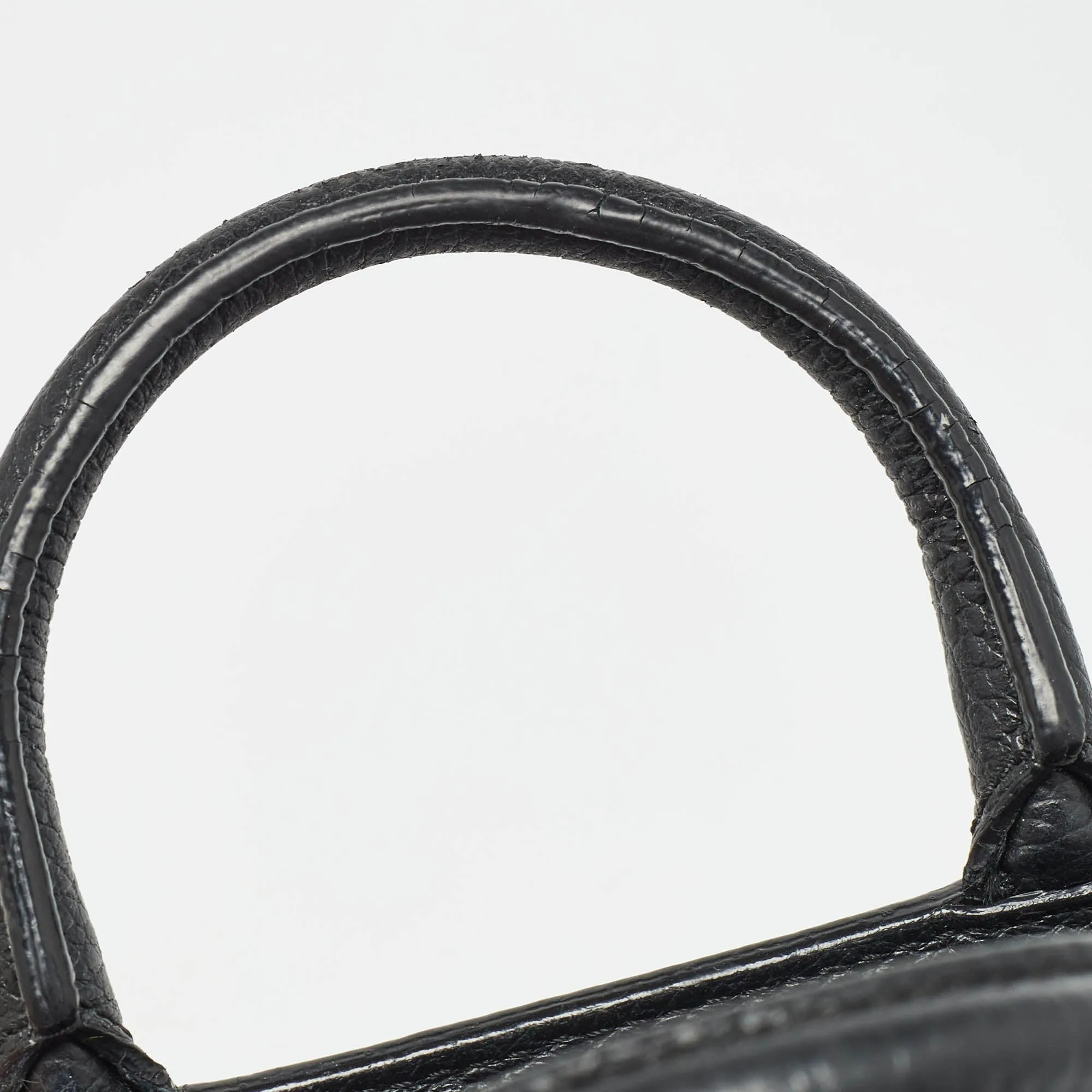 AIGNER Black Leather Small Cybill Tote