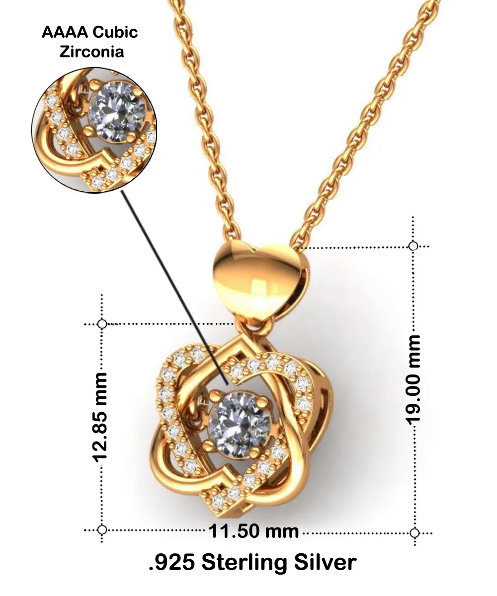 Allergist Wife Heart Knot Gold Necklace No One Should Underestimate A Woman Who Is Also An Allergist