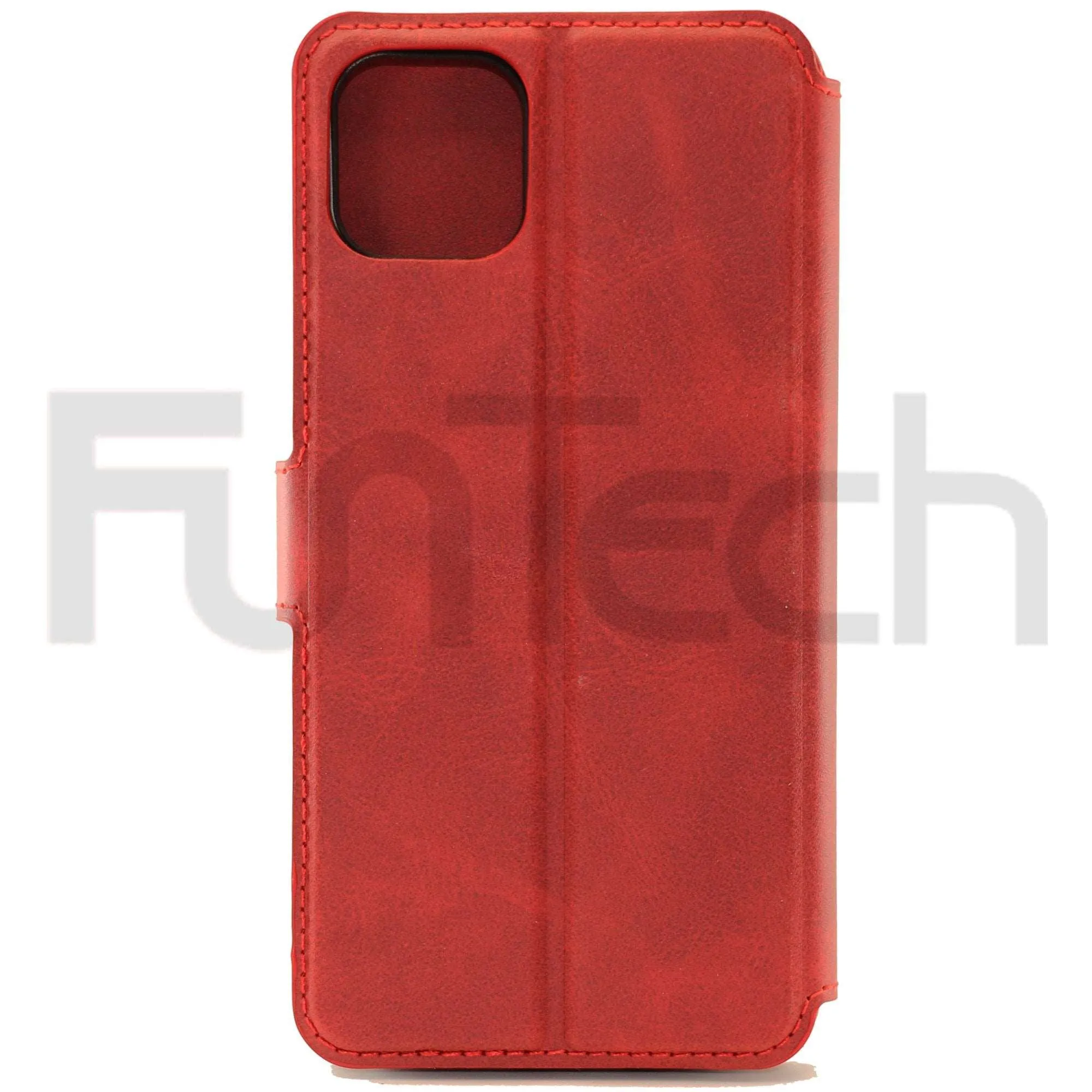 Apple iPhone 12 Pro Leather Wallet Case Color Red