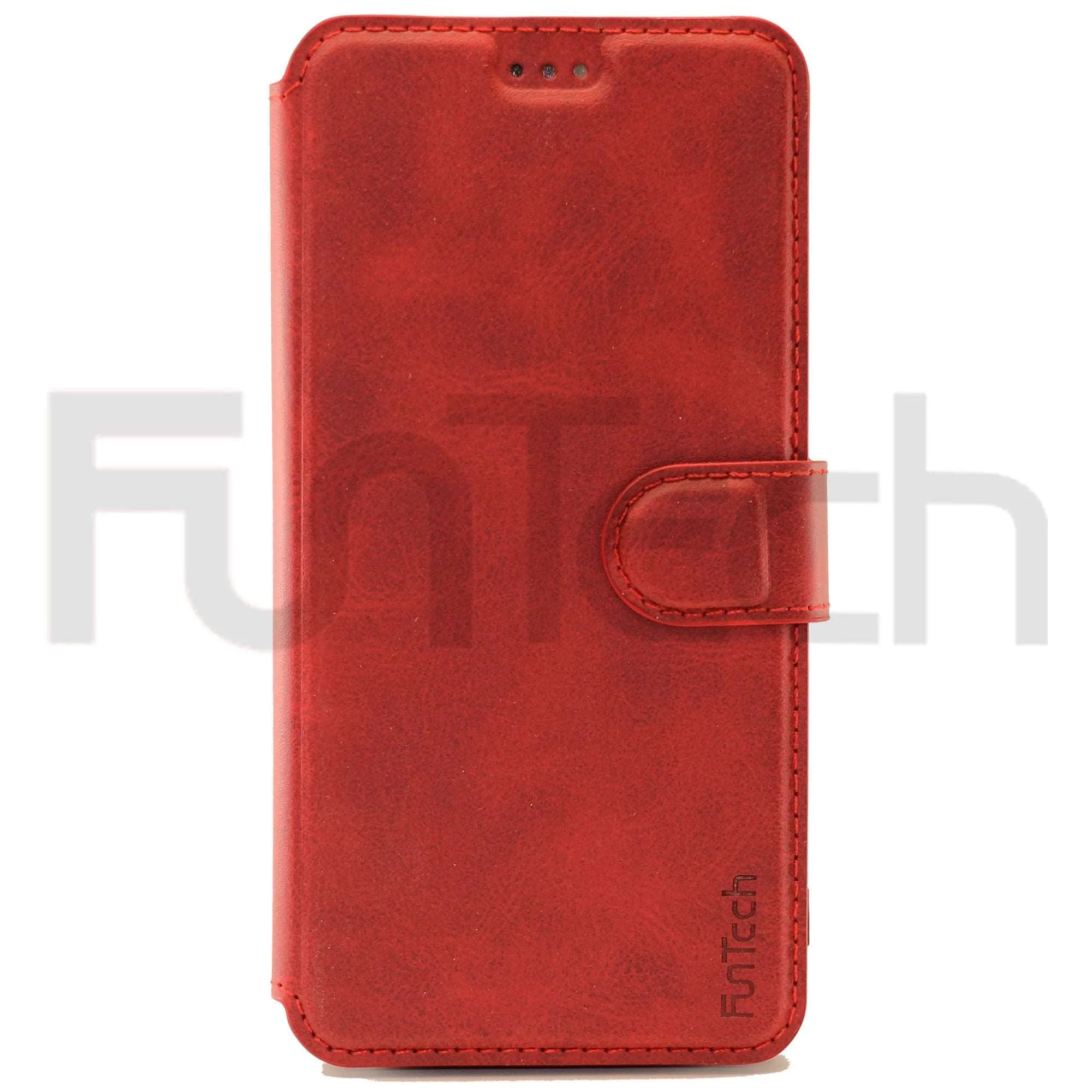 Apple iPhone 12 Pro Leather Wallet Case Color Red