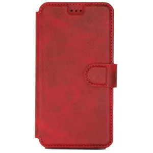 Apple iPhone 12 Pro Leather Wallet Case Color Red