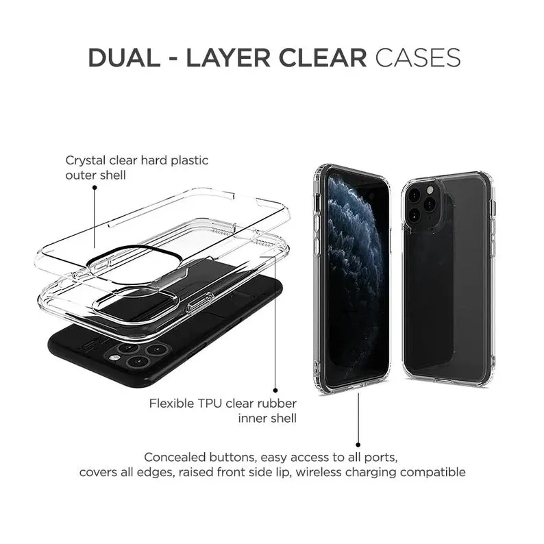 Apple iPhone 15 Pro, Dual Layer Protection Case, Color Clear