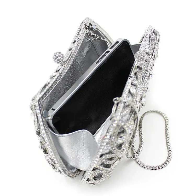 Ayanne Crystal Covered Clutch Bag