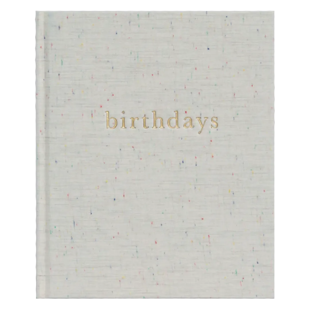 Birthday Memories Journal - Oatmeal Confetti