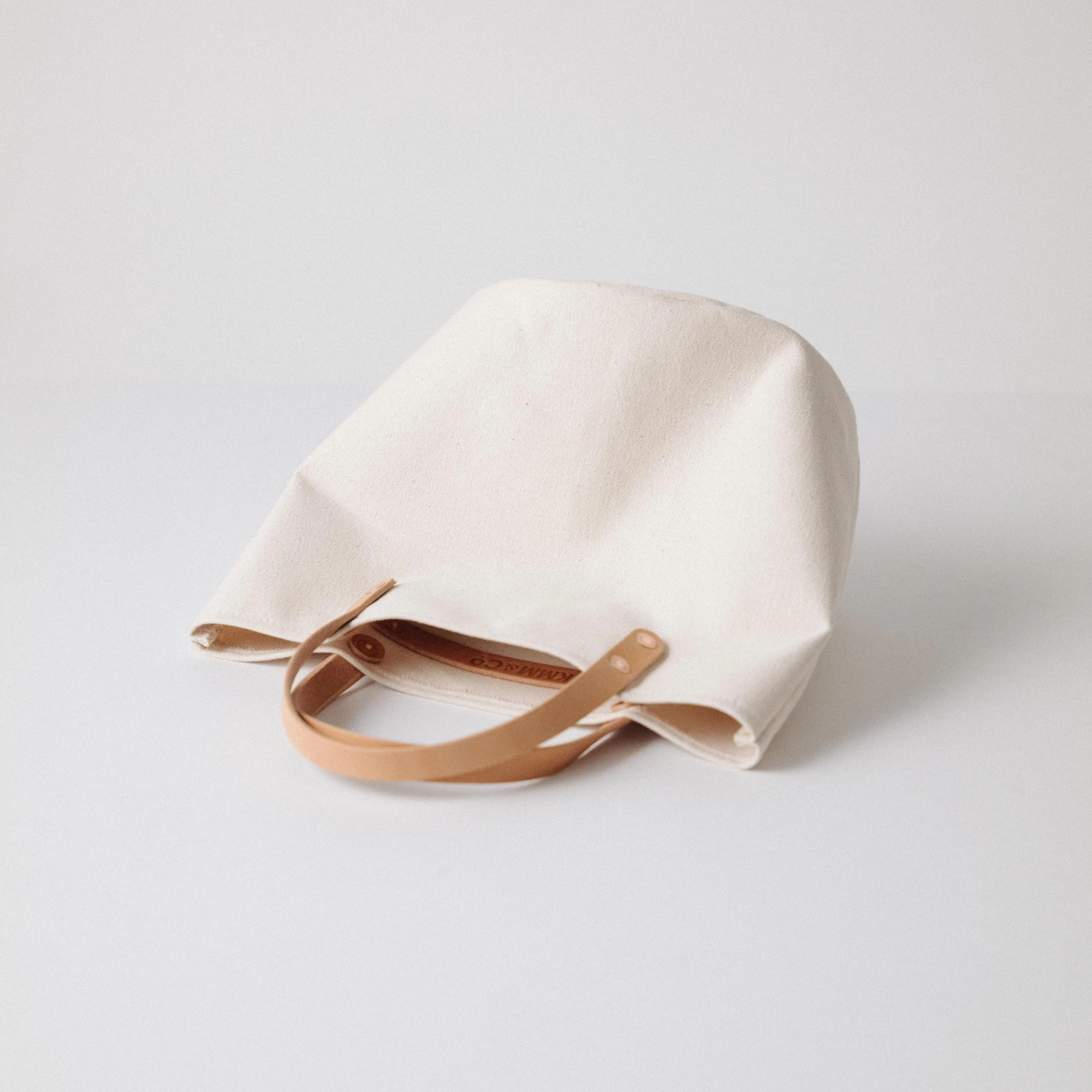 Brown Canvas Bucket Tote