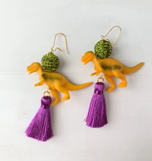 Carnotauris Dinosaur Earrings