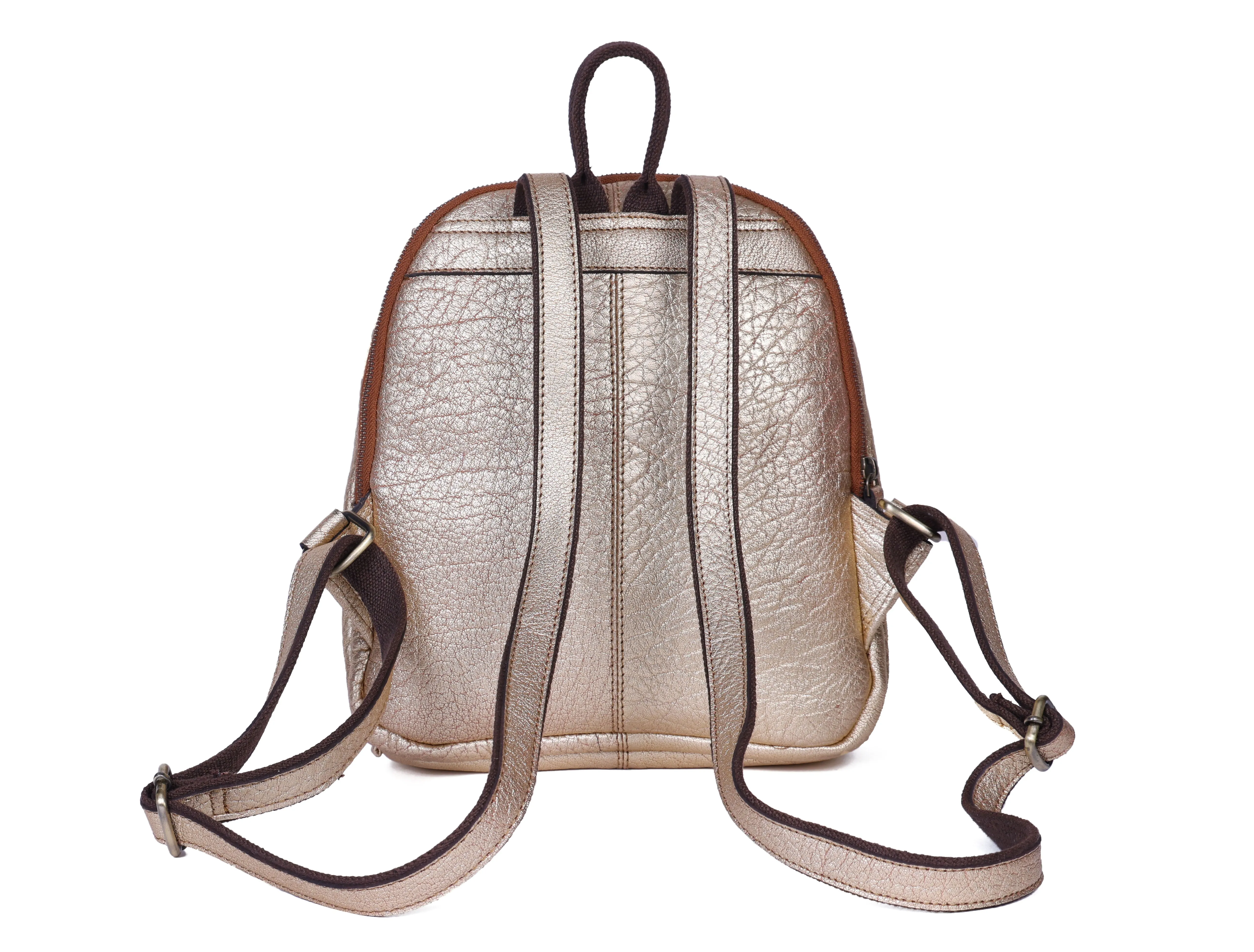 Elevate Your Style with Our Premium Brown Leather Backpack. Art: BG-1383