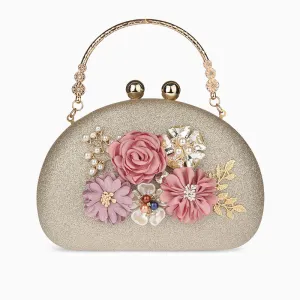 Flora Evening Flower Clutch Bag