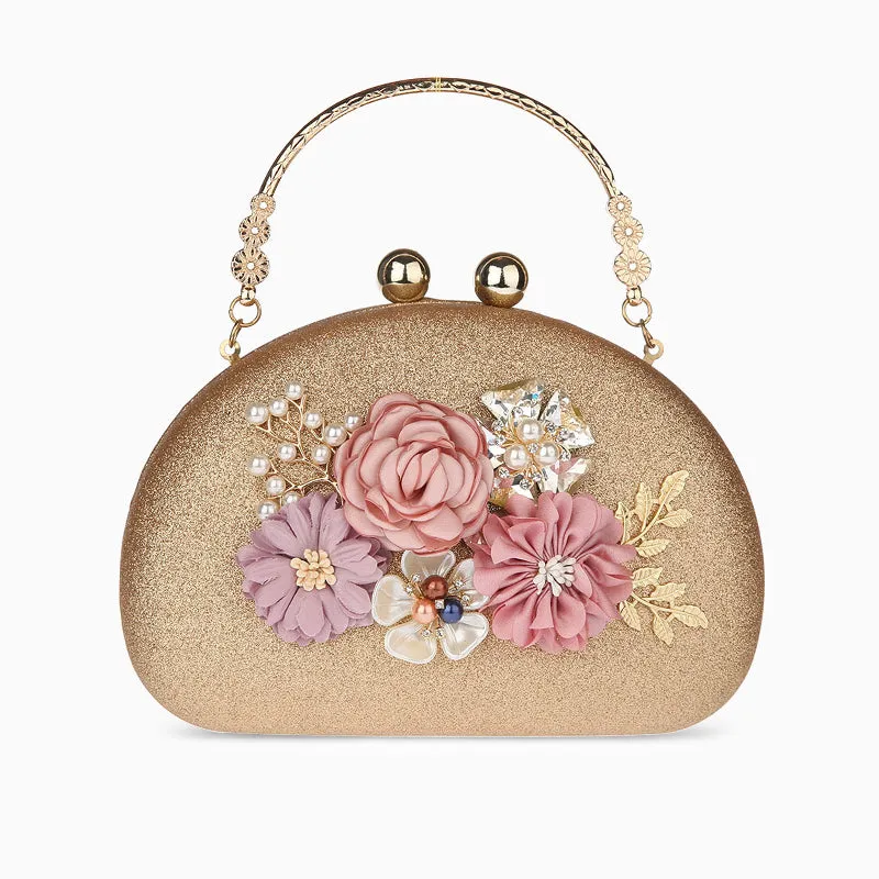 Flora Evening Flower Clutch Bag