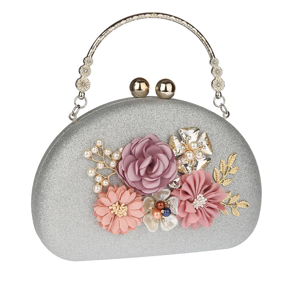 Flora Evening Flower Clutch Bag