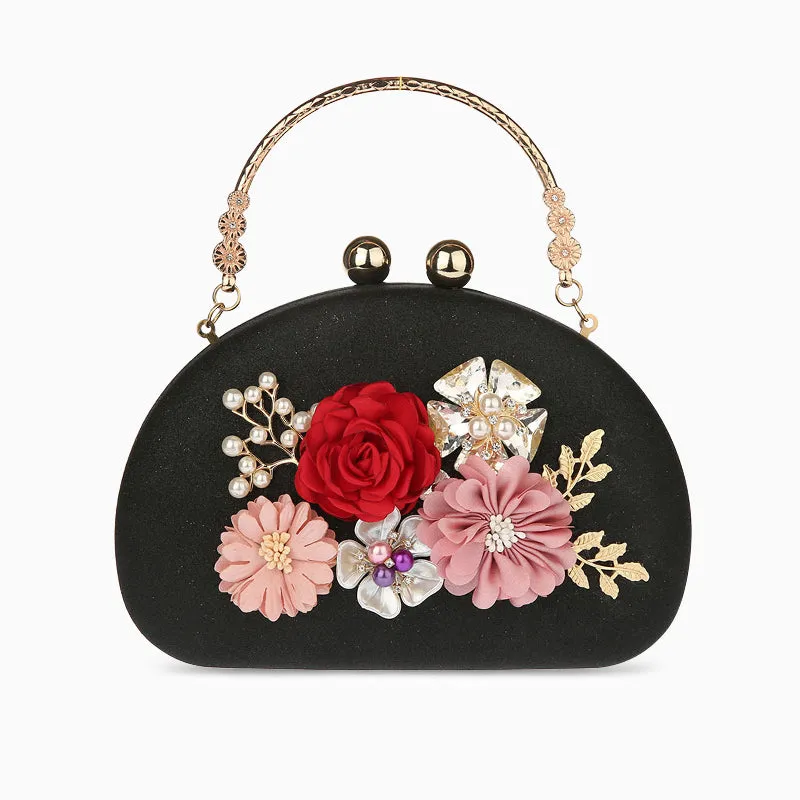 Flora Evening Flower Clutch Bag