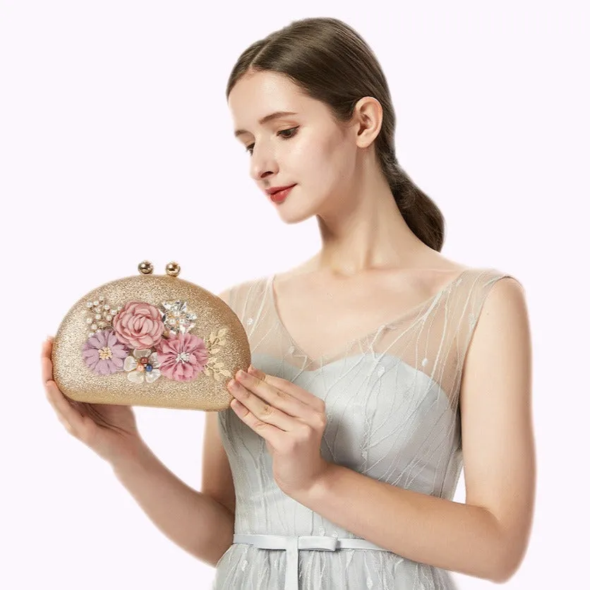 Flora Evening Flower Clutch Bag