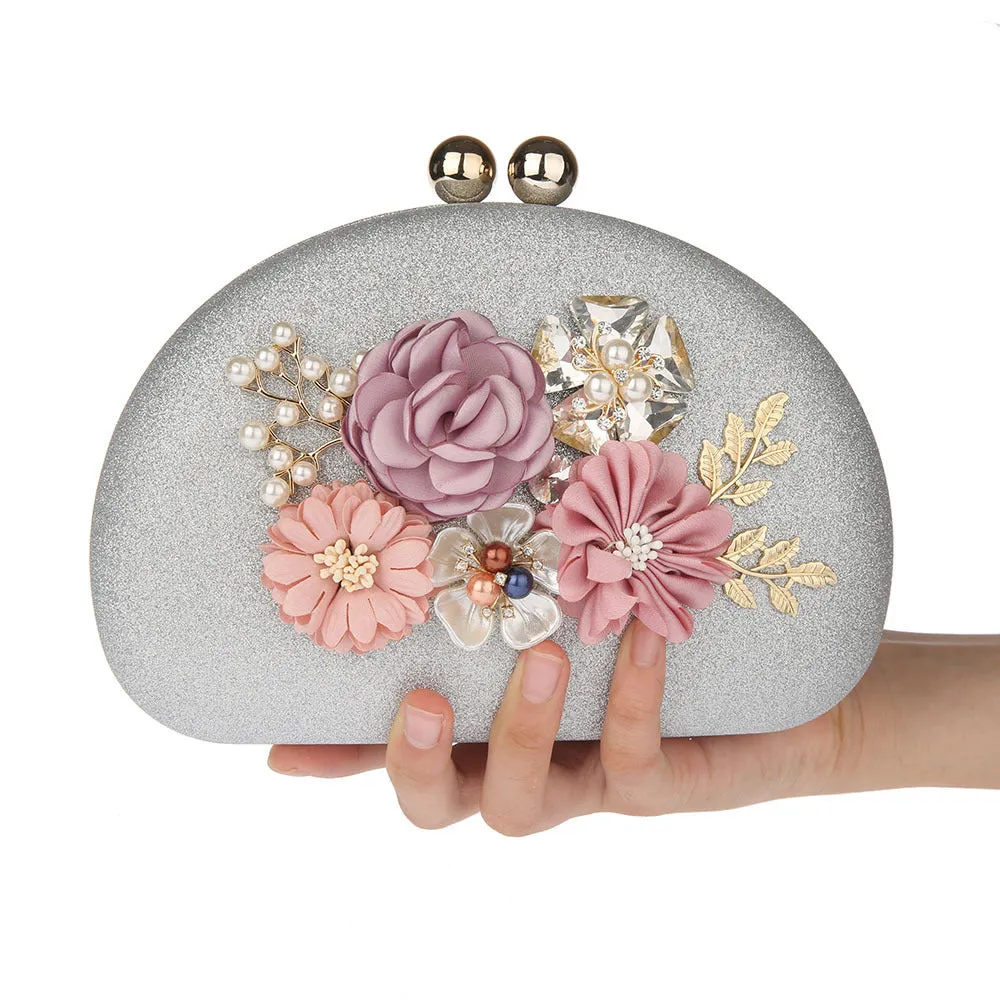 Flora Evening Flower Clutch Bag