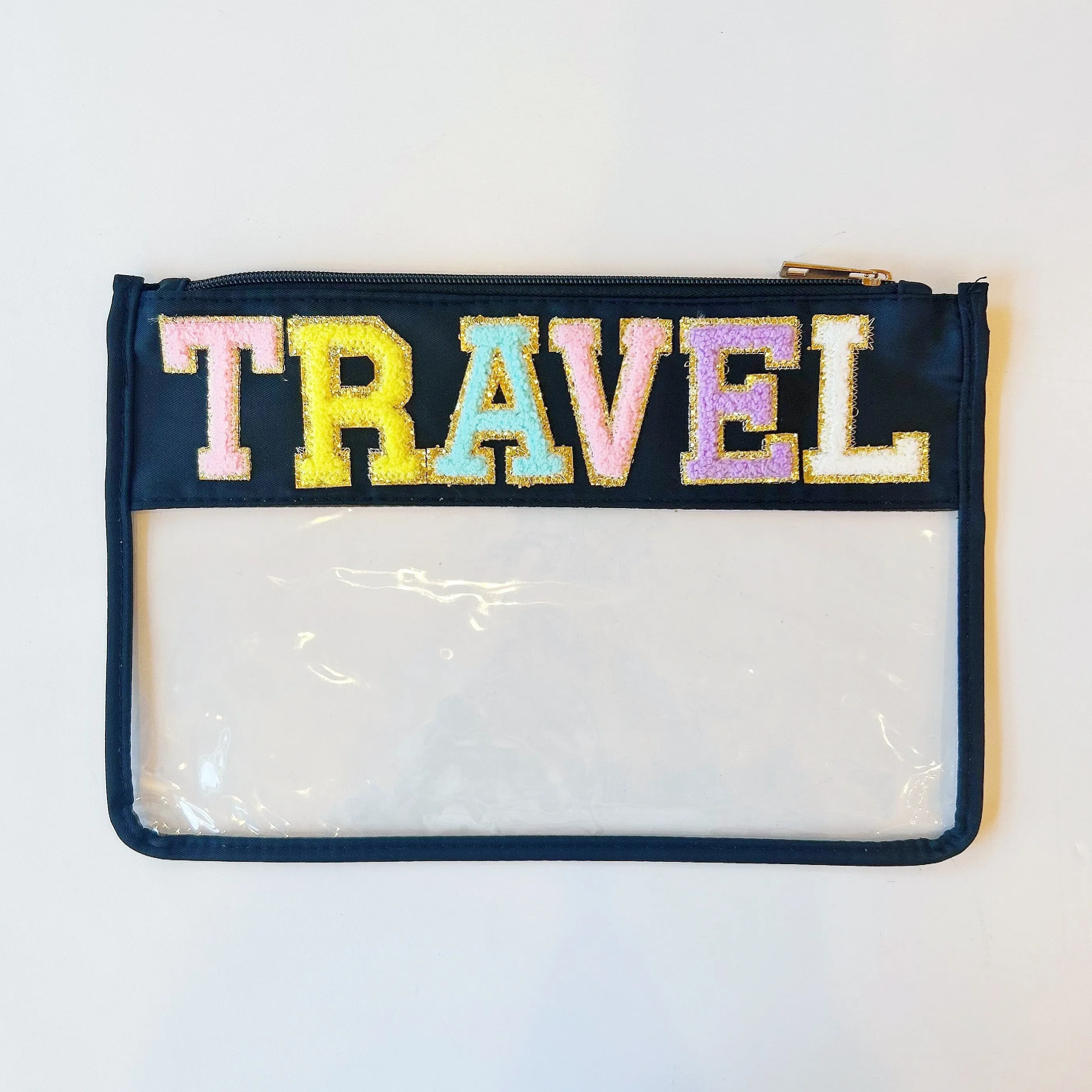 Fuzzy Patch Travel Bag