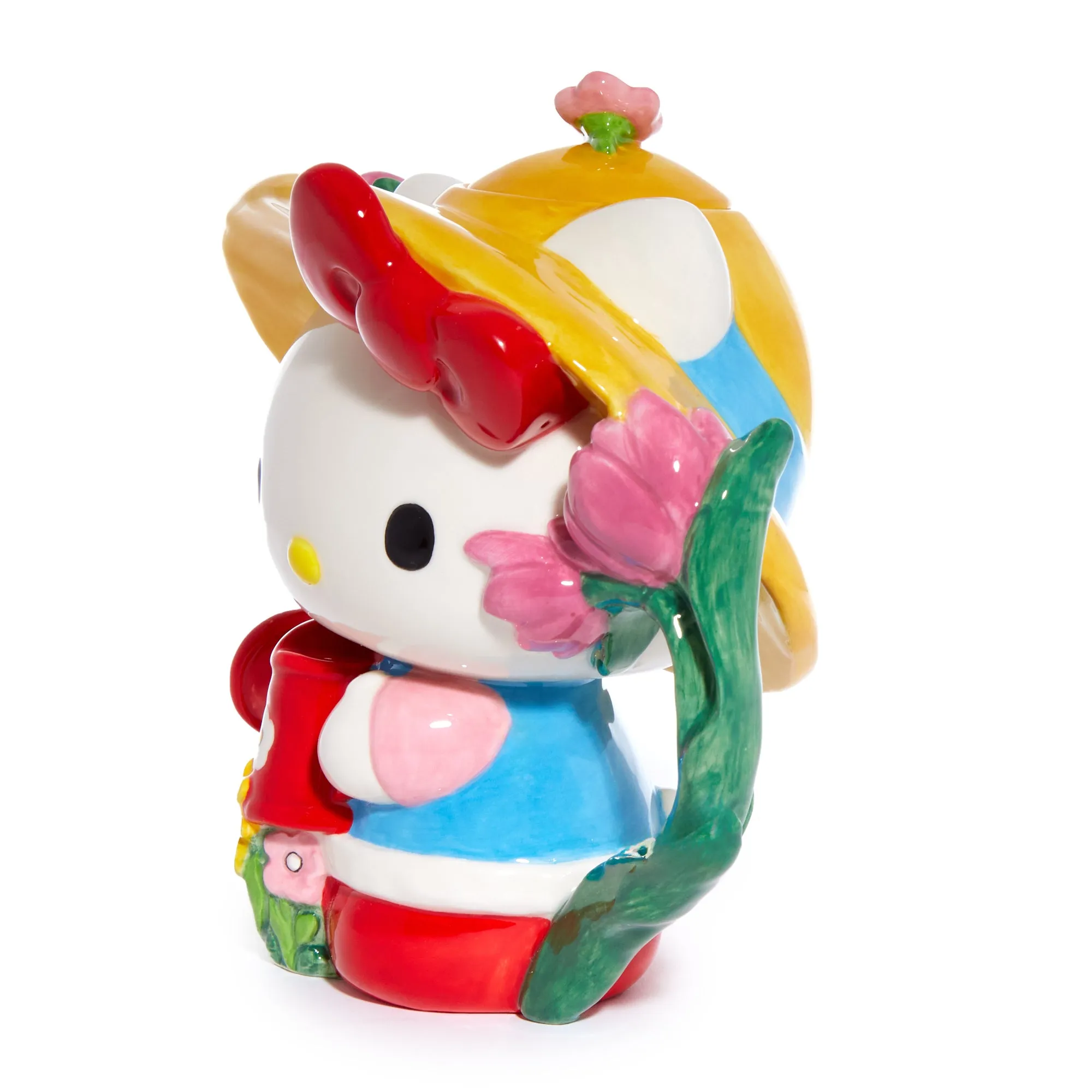 Hello Kitty Ceramic Farmer Teapot