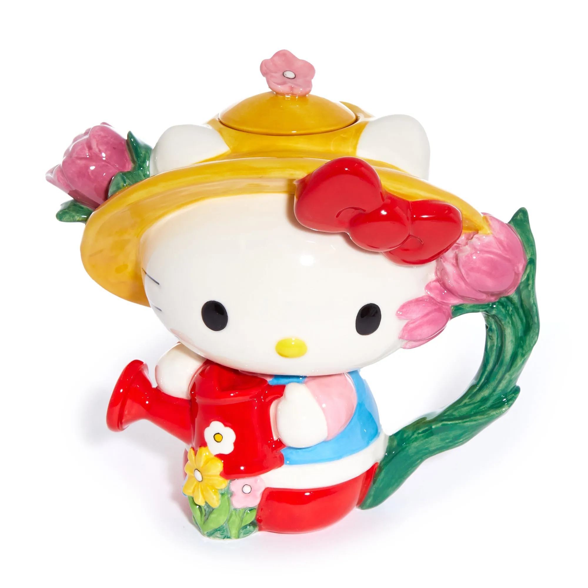 Hello Kitty Ceramic Farmer Teapot