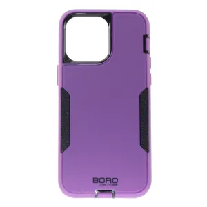 iPhone 14 Plus, Defender Case, (BORO) Color Purple