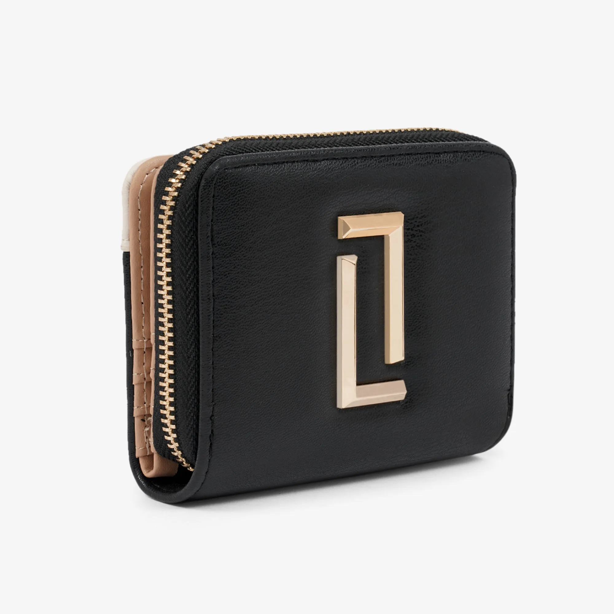 Lavie Luxe flap24 Black Small Women's Bifold wallet