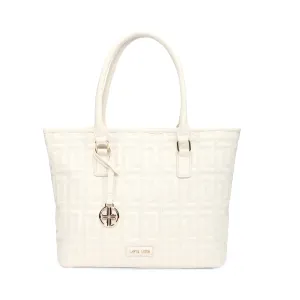 Lavie Luxe Jerry Off White Large Women's Tote