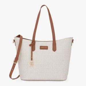 Lavie Luxe Monogram Hailon24 Pro Off White Large Women's handbag