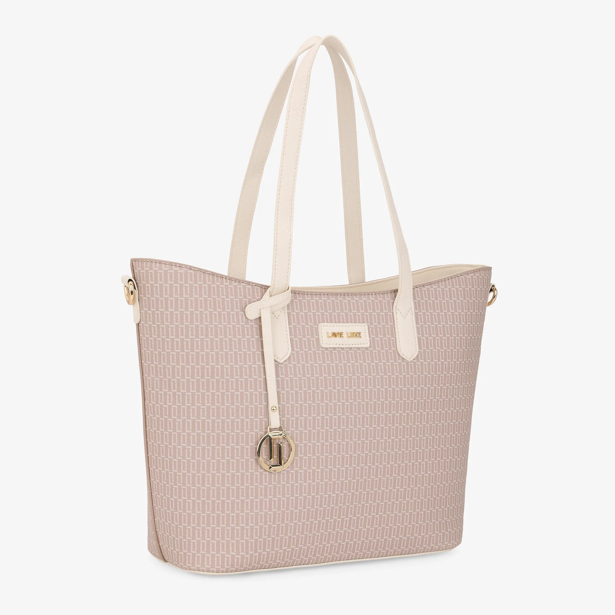 Lavie Luxe Monogram Hailon24 Pro Pink Large Women's handbag