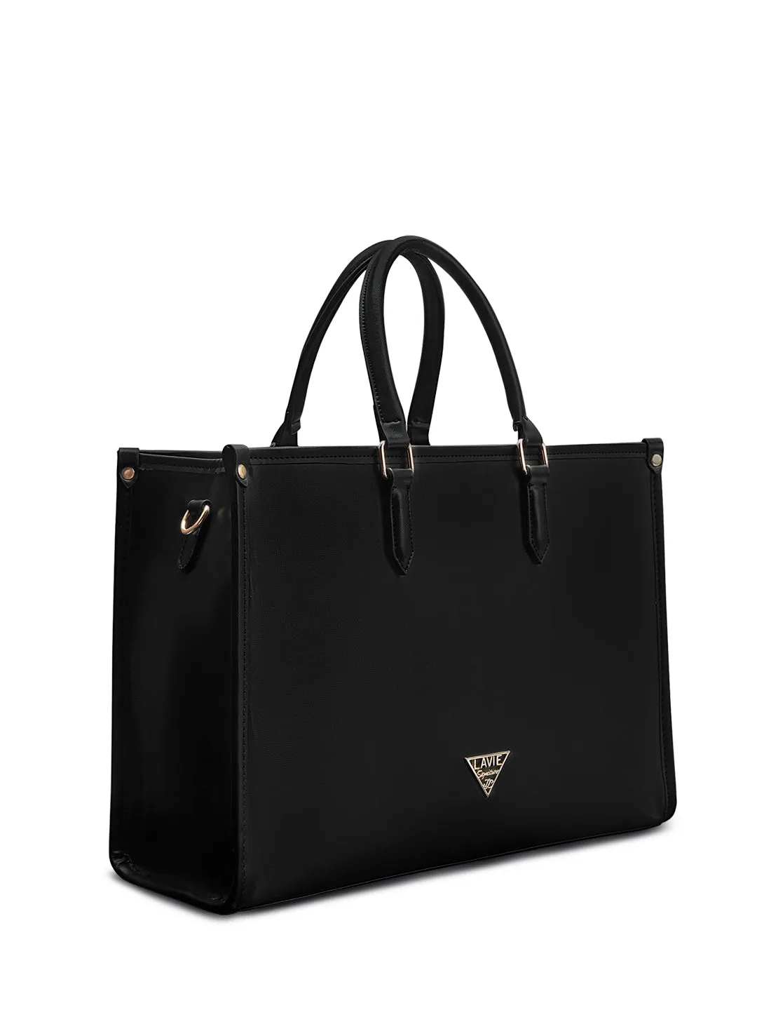 Lavie Signature Madisson Large Black Womens Box Tote