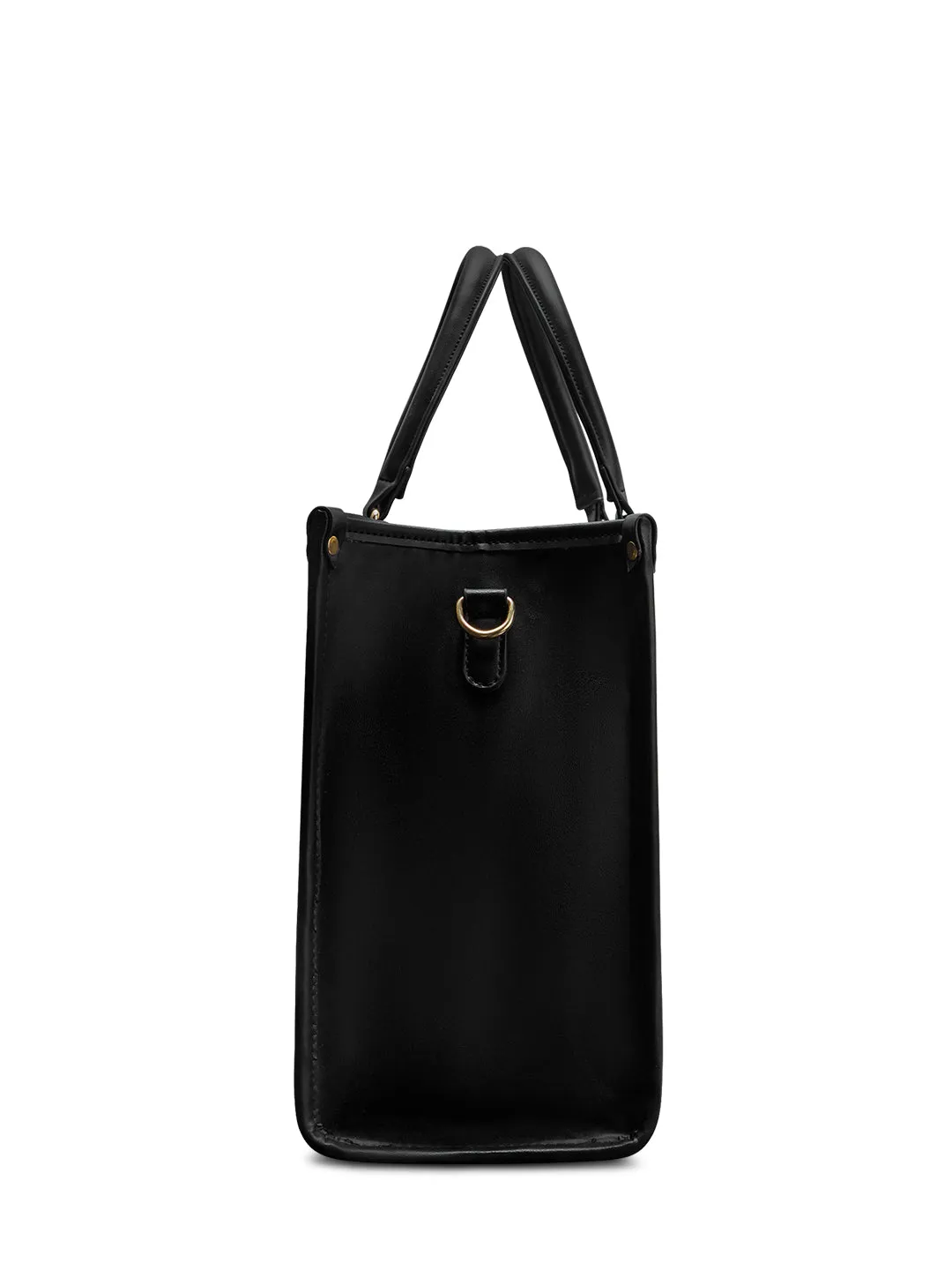 Lavie Signature Madisson Large Black Womens Box Tote