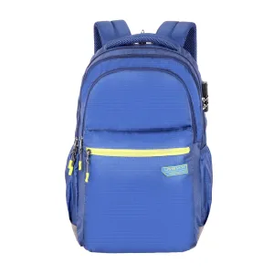 Lavie Sport Axis 31L Laptop Backpack with Raincover & Combi-lock For Men & Women|Boys & Girls Royal Blue