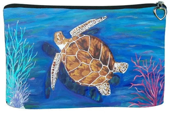 Loggerhead Sea Turtle Cosmetic Bag- The Pilgrim