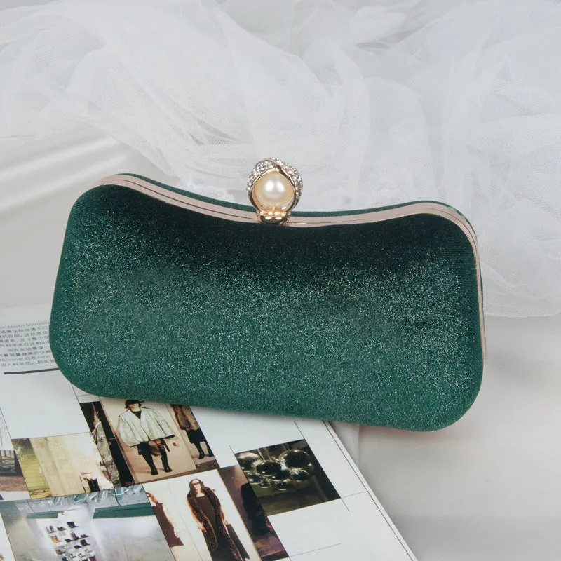 Megan Velvet Clutch Bag