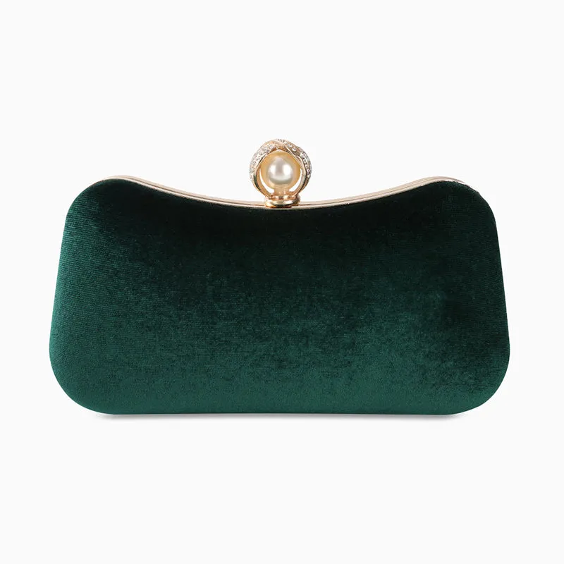 Megan Velvet Clutch Bag