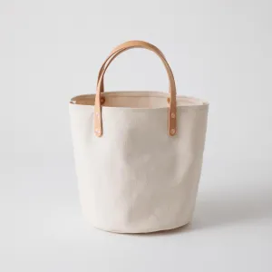 Natural Canvas Bucket Tote