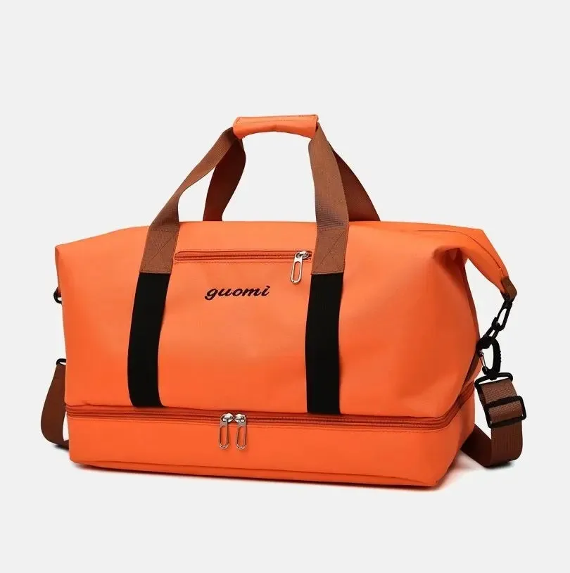 Orange Travel Duffel Bag for Men & Women 4130