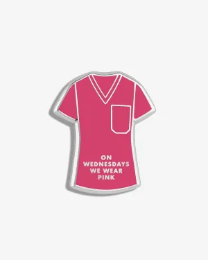 Pink Scrub Top Lapel Pin