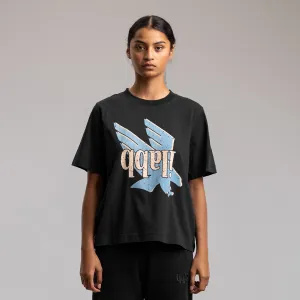 Racing Bird Heritage Block Tee Women's WASHED BLACK