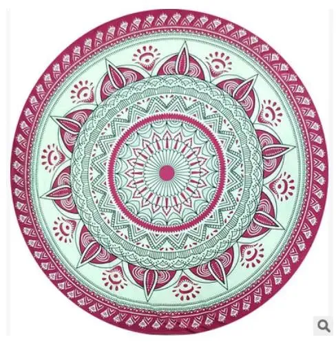 Round Chiffon Blanket Scarf | Bohemian Beach Pashmina Shawl Scarves | Floral Sunscreen Fular for Women | Fashionable and Versatile