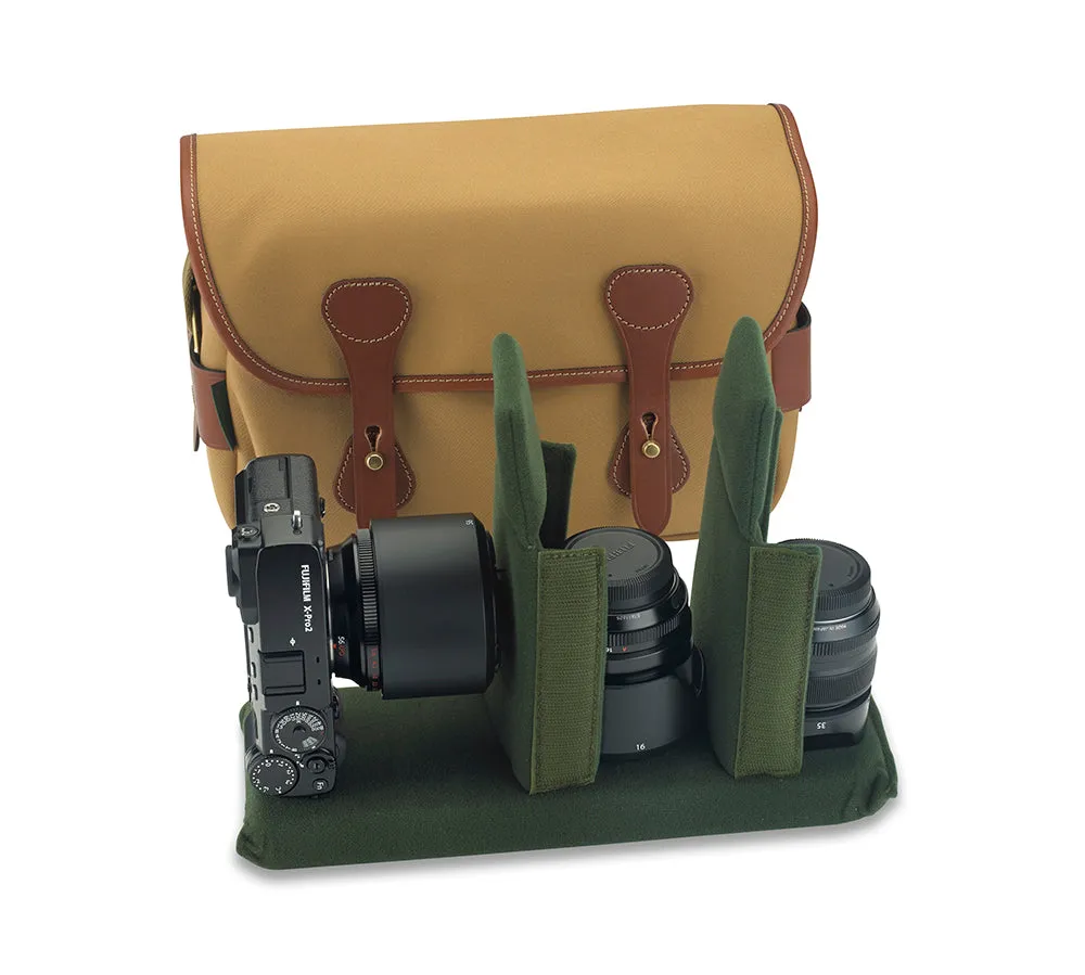 S3 Camera Bag - Khaki Canvas / Tan Leather