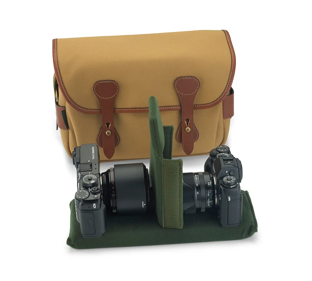 S3 Camera Bag - Khaki Canvas / Tan Leather