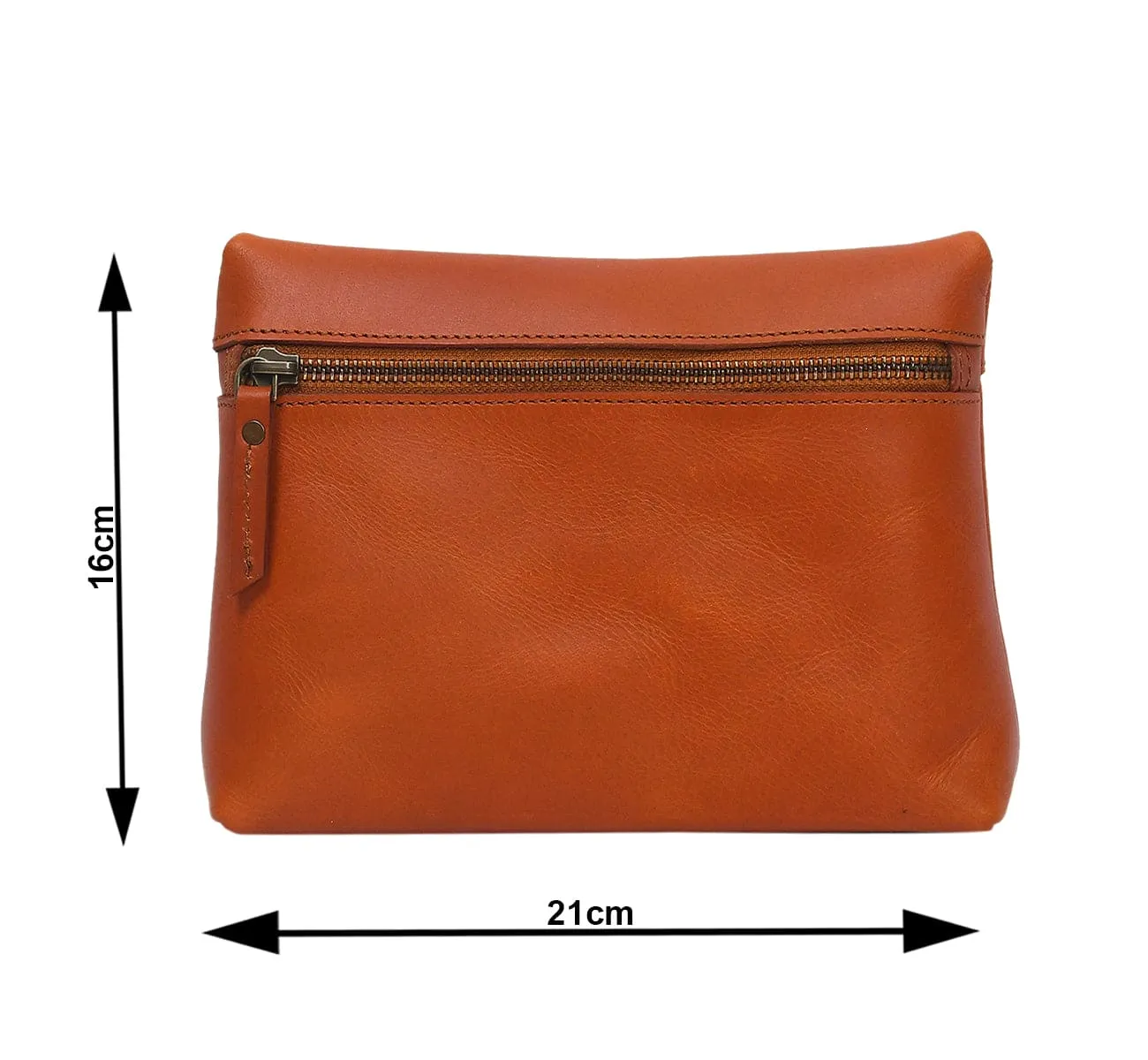 Timeless Elegance: Tan Leather Clutch Bag - Elevate Your Style. Art: BG-1414