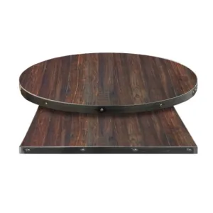 Titan Steel Edge Custom Deep Woods Laminate Restaurant Table Tops