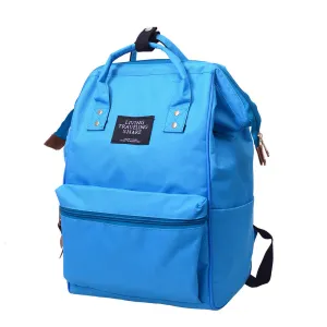 Unisex Double Shoulder Solid Travel Backpack Bag