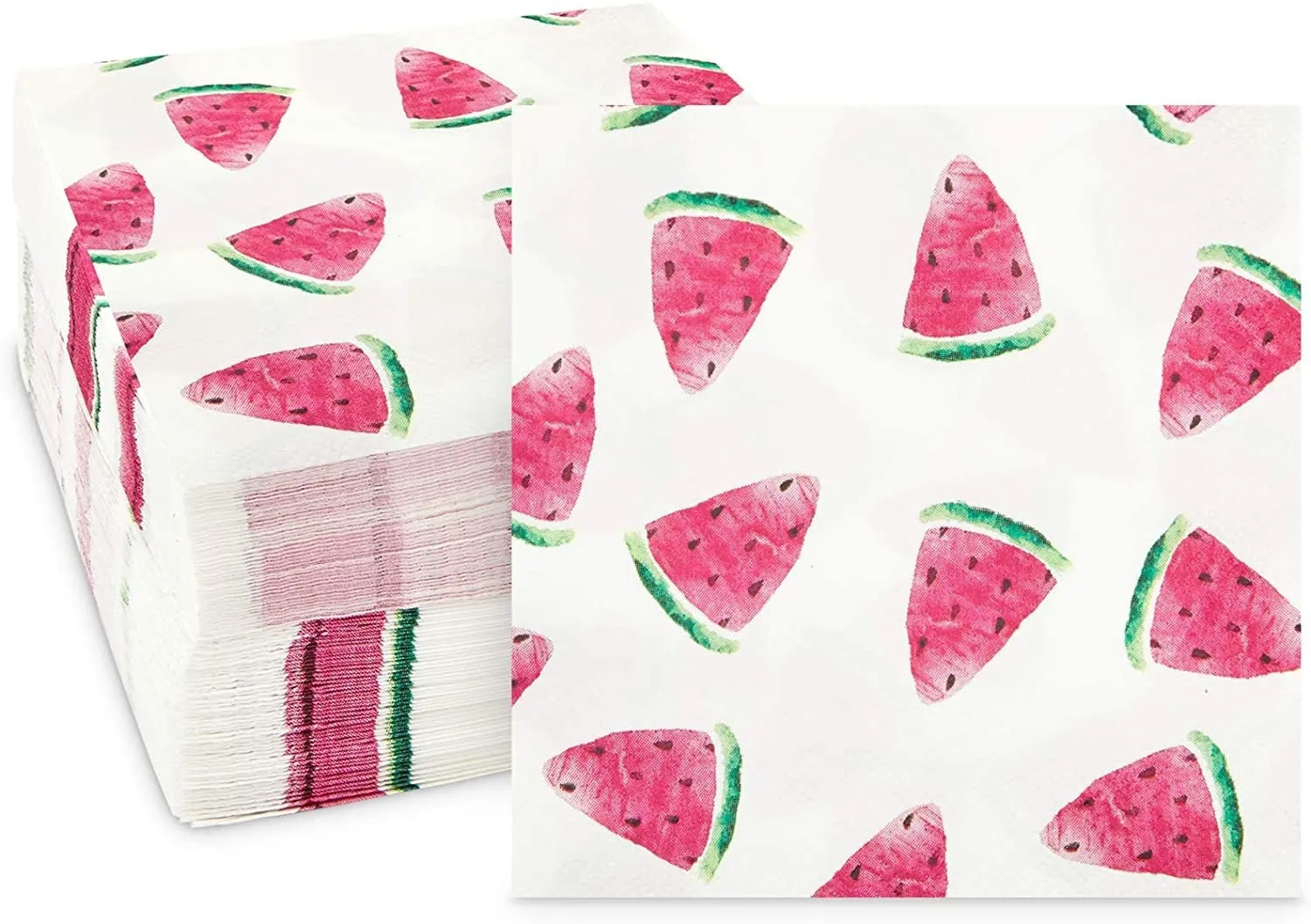 Watermelon Party Cocktail Napkins (5 In, 100 Pack)