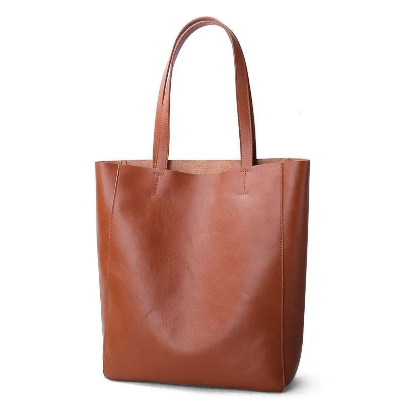 Women's Deluxe Genuine Cowhide Leather Totes