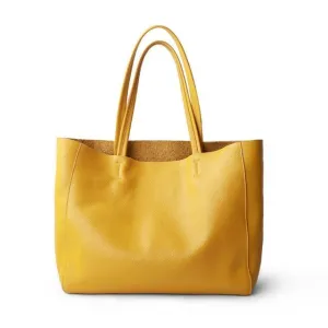 Women's Deluxe Genuine Cowhide Leather Totes